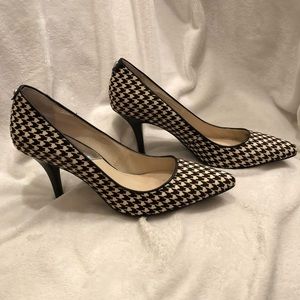 Michael Kors houndstooth pumps, 2 inch heel